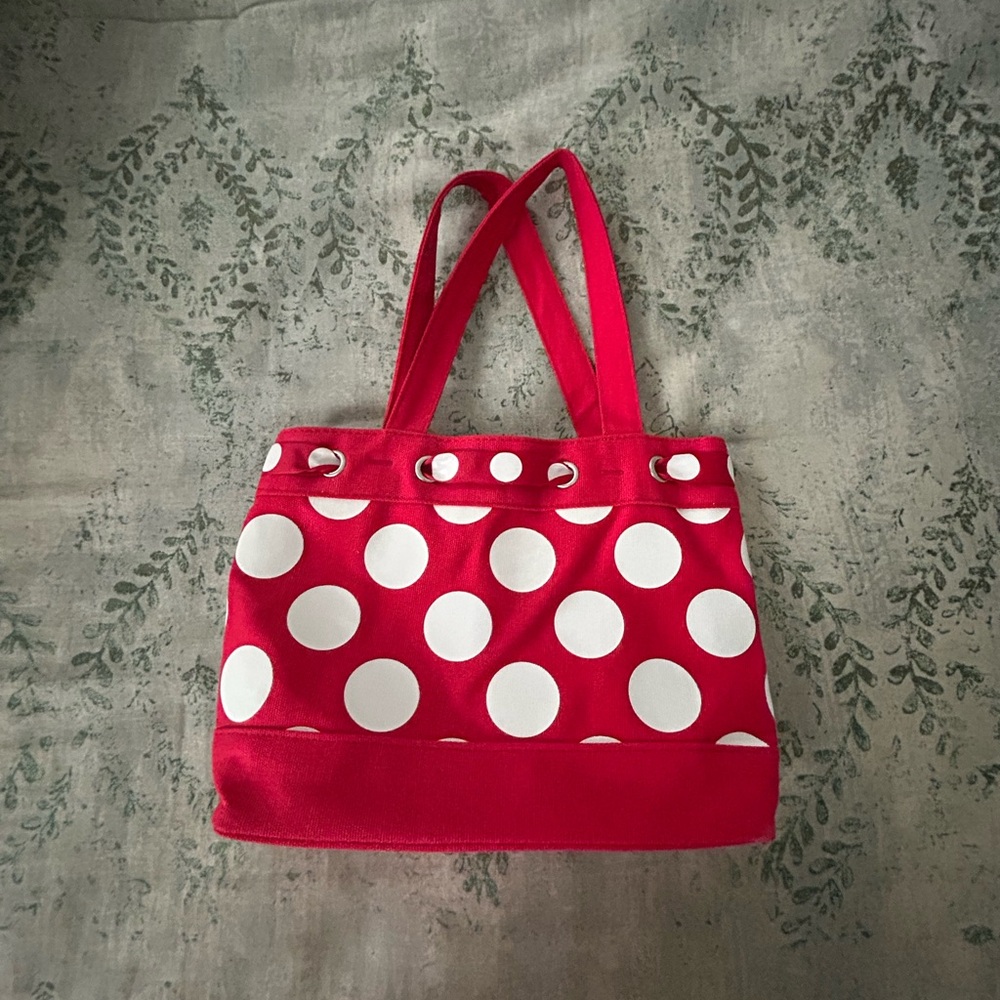 Disney Red and White Minnie Mouse Tote - Picture 4 of 6
